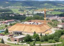 obras do aterro municipal