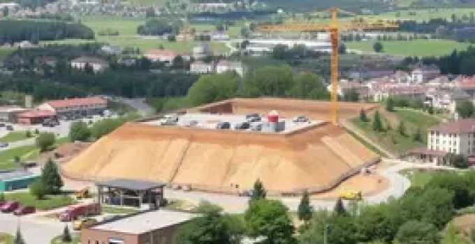 obras do aterro municipal