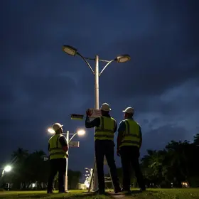 fiscalização serviços iluminação pública Manaus