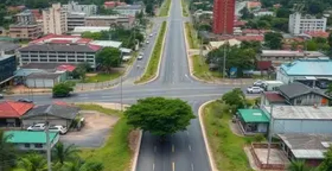 pavimentação em ramal