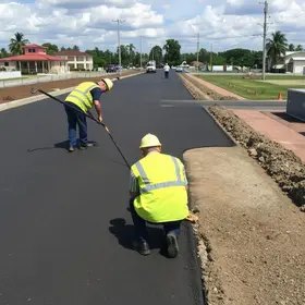 fiscalização em obras de recomposição asfáltica