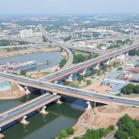 Pontes provisórias em Manaus