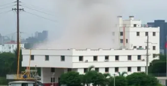 vazamento de gás tóxico