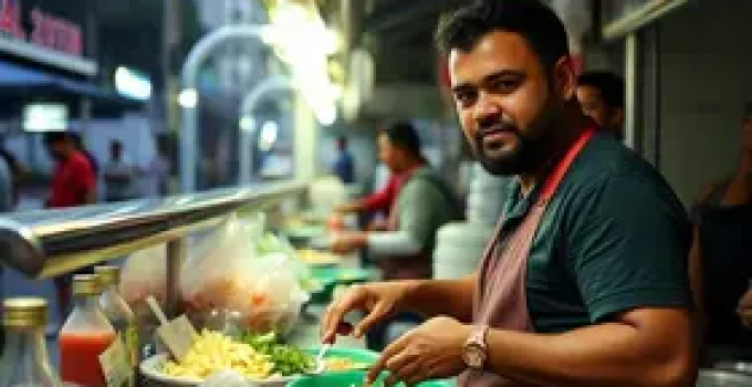 rua gastronômica de Manaus