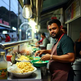 rua gastronômica de Manaus