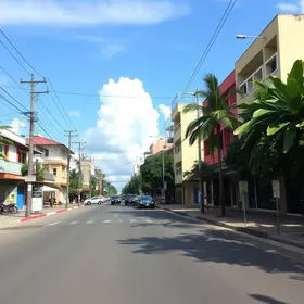 via pavimentada no Tarumã