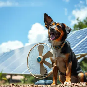ventilador movido a energia solar