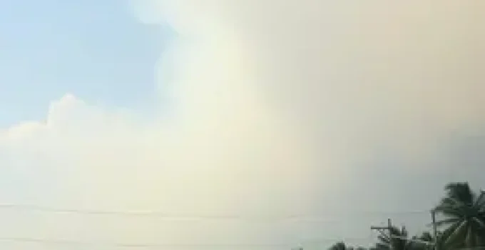 fumaça das queimadas