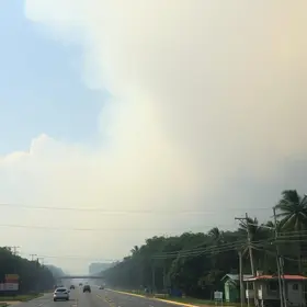 fumaça das queimadas