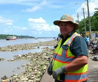 limpeza orla de Manaus