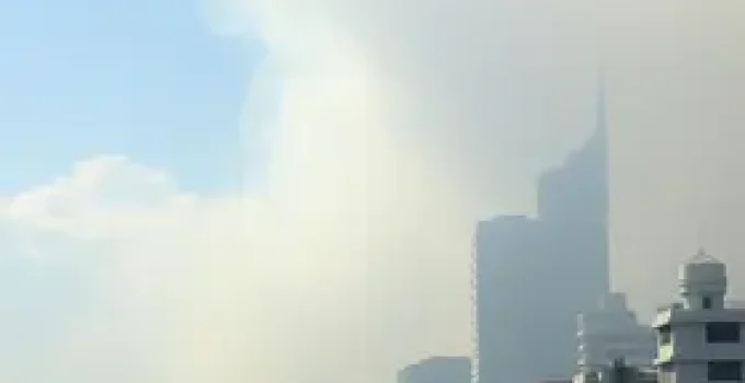 fumaça que encobre Manaus